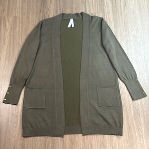 Olive Green Cardigan